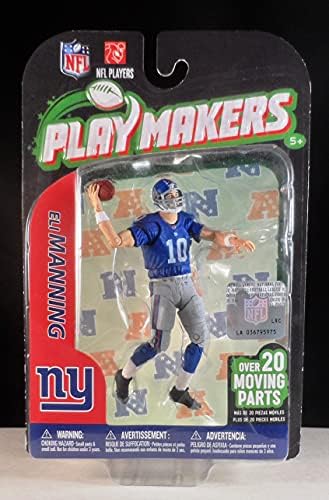 2012 McFarlane Playmakers Series 3 Eli Manning Giants Figura de ação de 4 polegadas