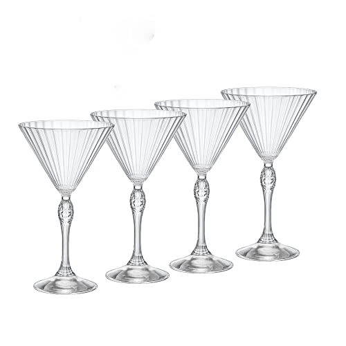 Bormioli Rocco America '20S 8,5 oz. Martini Glass, claro, conjunto de 4