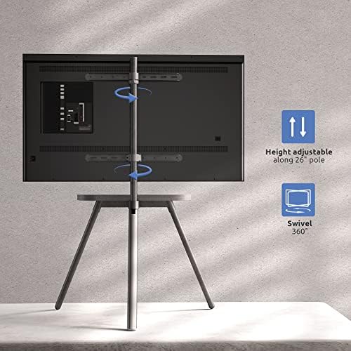 A TV de cavalete de TV para as telas OLED LCD de 43 a 65 polegadas LED seguram até 88 libras, altura ajustável no piso de TV de