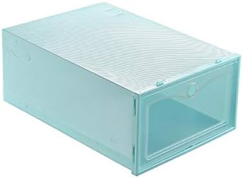 Caixa de sapato de molusco impermeável do ZRSJ, caixa de armazenamento empilhável transparente e à prova de poeira, caixa de