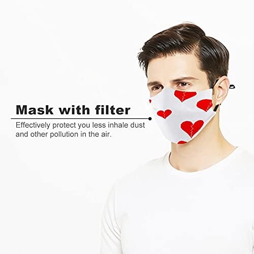 Criador de pó de poeira capas de roupas de segurança máscaras de tecido design de design de coração de coração partido presente