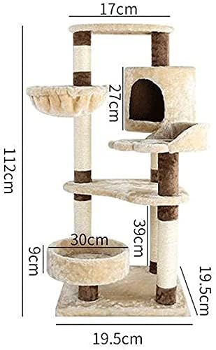 Condomínio de árvore de gatos haieshop arranhando pós -gato torre sisal bed scrather torre gat árvore arranhando pós -escalada centro 716