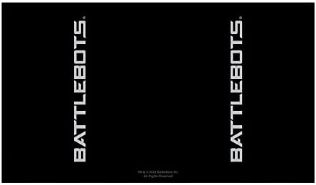 Logotipo horizontal de Battlebots 17 oz de aço inoxidável, 17 onças, multicolorido