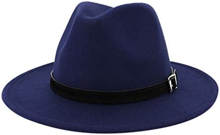 Chapéus de inverno, chapéu de chapéu do Panamá vintage retro feltro chapéu de fedora para mulheres ,, largura lã de lã Fedora chapé