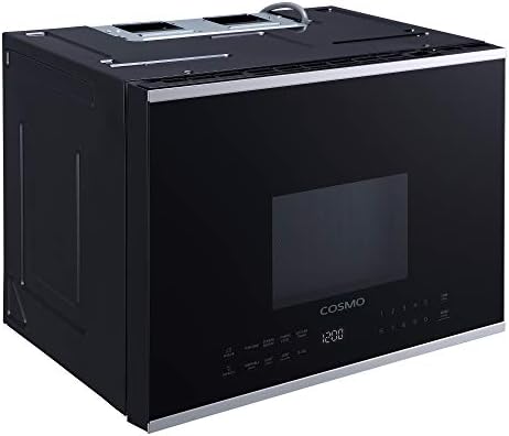 Cosmo cos-2413orm1ss sobre o forno de microondas de alcance com ventilador de ventilação, 1,34 cu. ft. Capacidade, 1000W, 24 polegadas,