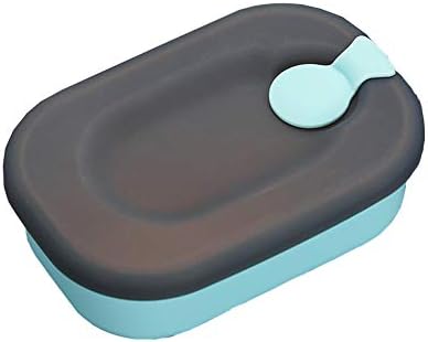 Capa de silicone fofa caixa de lancheira isolada japonesa 304 Aço inoxidável Bento Caixa de alimentos à prova de vazamento Piquetique portátil Z-2020-8-15