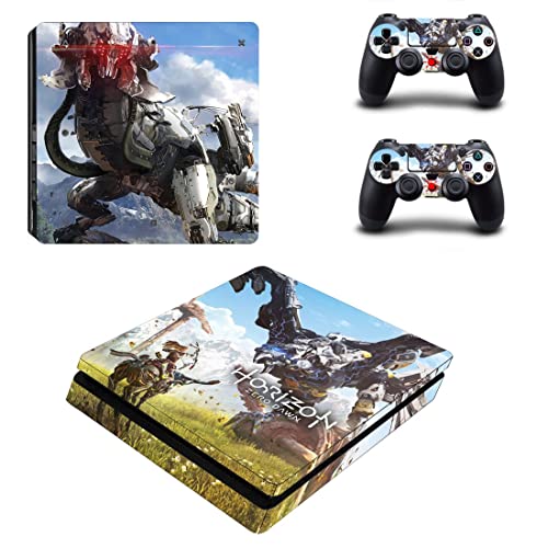 Game Horizonet Zero West Aloy PS4 ou PS5 Skin Skinner para PlayStation 4 ou 5 Console e 2 Controllers Decal Vinyl V12409