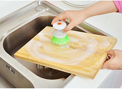 Woiwo 2 PCs Sabão Dispensação Dispensador Detergente Ponto de prato de panela Pranco, Para uma panela de tigela de pia da cozinha, Ferramenta de gadget de limpeza de lavadora