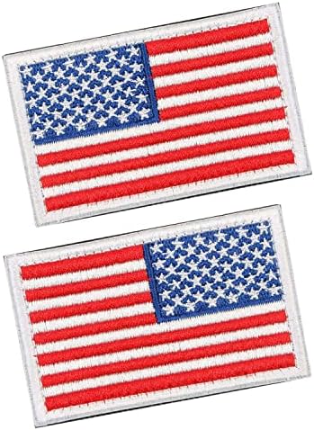Patchos táticos da bandeira americana dos EUA regularmente regulares e reversos, com gancho e loop para mochilas Caps Hat Jackets