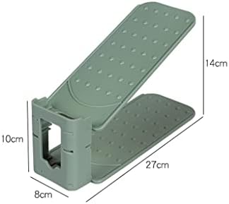 Luvadu Zcx Slots Slots Organizador 2 PCs Espaço de economia de sapatos de sapato de sapato Rack de deck duplo ajustável, cabide