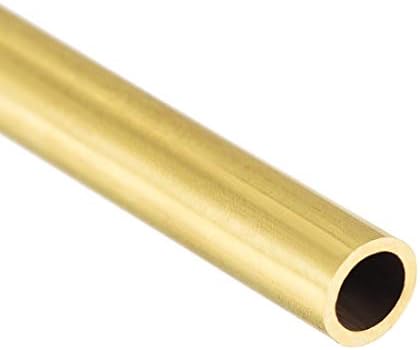 Tubo redondo de bronze de Onowin, 300mm de comprimento 4mm od 0,2 mm espessura da parede, tubo de tubo reto de cobre de cobre de metal para modelos de moldura de decoração de dinamarqueiro DIY Hobby