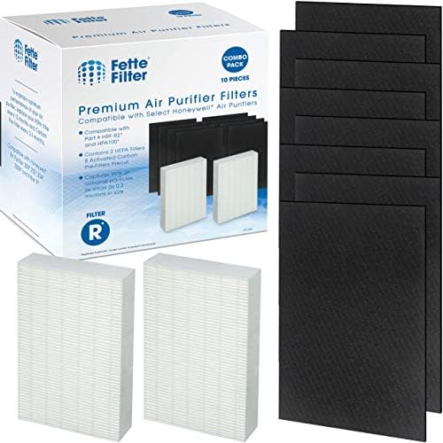 Filtro FETTE - Filtro de substituição HPA100 Premium HEPA H13 Compatível R Compatível com Purificador de Ar Honeywell HPA