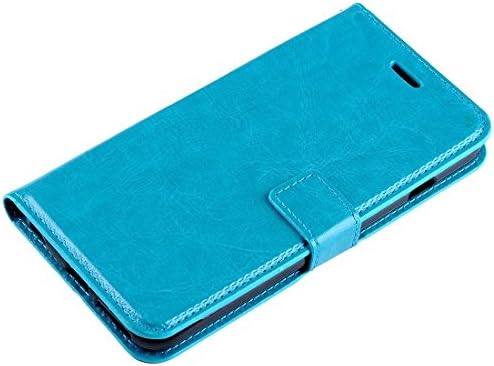 Caixa de celular requintada para iPhone 6 e 6s Crazy Horse Texture Horizontal Flip Leather Case com fivela magnética e