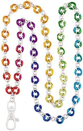 Weave Got Maille Ombre Color Wheel Chainmaille Colar/Kit de cordão