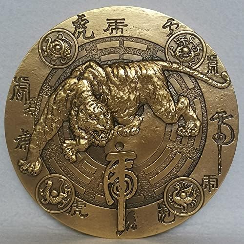 大 铜章 收藏者 协会 协会 2022 China de 120 mm Medalha de tigre China Tong Youming Zodiac Series: Tiger Medal