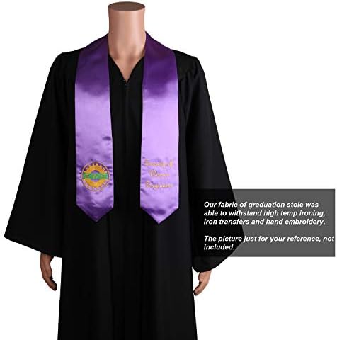 OSBO Gradseason Unissex Adult Plain Graduation Stole para início acadêmico, 60 '' de comprimento