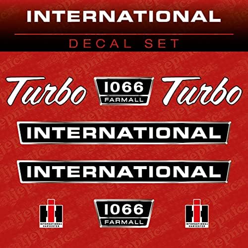 International 1066 Farmall Turbo Tractor Decal