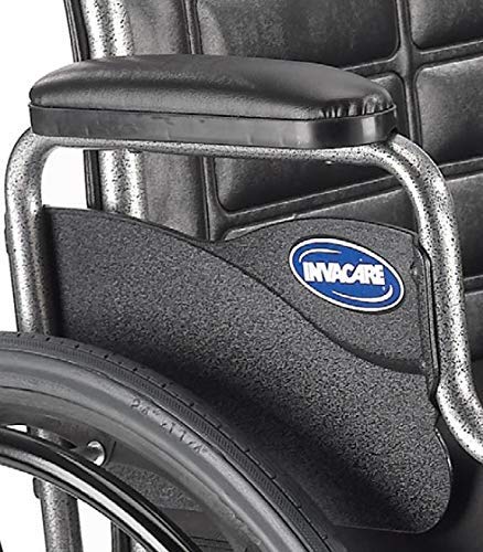Invacare Tracer EX2 Cadeira de rodas para adultos dobramento padrão 16 polegadas para pés e braços da mesa