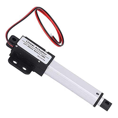 Walfront Linear Atuator, 50mm 12V DC Baixa interruptor de limite interno Mini Motor de atuador linear elétrico para indústria