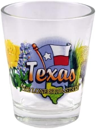 Texas Lone Star State Elements Shot Glass