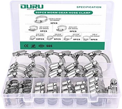 Ouru 50pcs+55pcs Kit de sortimento de mangueira de aço inoxidável