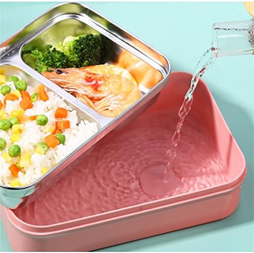 Lunha para lanchonetes de compartilhamento de aço inoxidável de Bento Box Bento Bento para crianças lancheiras para crianças MicrowAvable School Lunchas