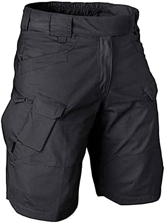 Oioloy Tactical Workous Shorts para homens ao ar livre casual rápido seco de caminhada shorts com bolsos múltiplos