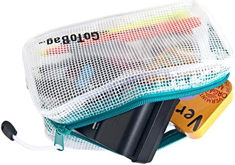 3 sacos de embalagem de armazenamento de organizadores de embalagem por GoTobag - plástico de malha de PVC reforçado com