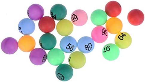 Bolas de loteria de Toyvian variam de cor 1 a 150 bolas de tênis de mesa numeradas para festa de jogo 150 peças