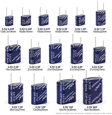 Liugou 5,5V Super Capacitor CDA 0,22F 1 2 3,5 4 5 7,5 10 15f Combinação de Capacitores de Dados Viajantes do Veículo