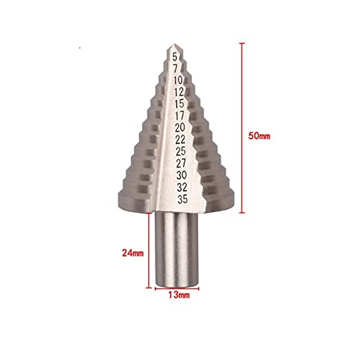 XMeifeits STEP DRICA METRIC DE 5-35MM PAGODA PAGODA HSS Triângulo Pagoda Pagoda Metal Aço Etapa Broca Broca Broca