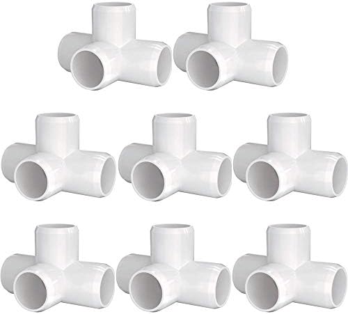 LetSfix 1 4way PVC Cotoness Acessórios para tubos de PVC Sch40 1 - Construa projetos de móveis e encanamentos de PVC de serviço pesado