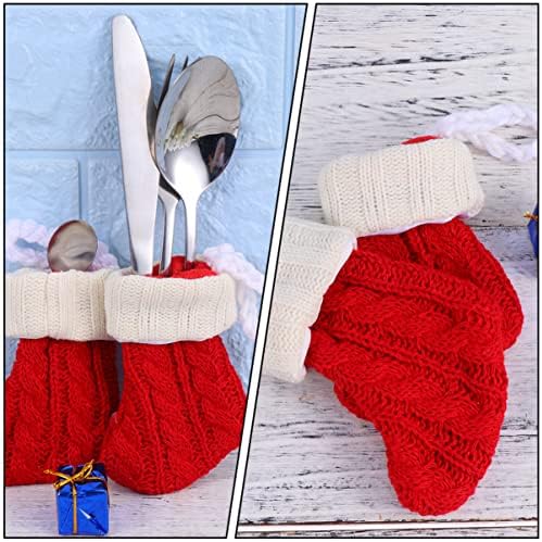 8pcsbag maconha saco de floco de neve: garfos decors mesa de design de ting de ting de ting facas de capa de capa favorecem as meias