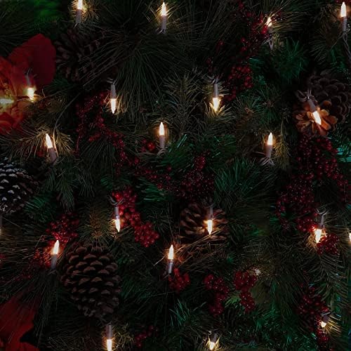 Goodfaith Brown Wire Ul listado Luzes de Natal 200 Luzes de 45,2 pés de grau comercial Luzes de Natal