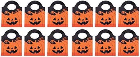 Sacos de presente de doces Abaodam 100 PCs Halloween Halloween portátil Bolsa de bolsa de bolsa de compras bolsa de compras, bolsa de mercearia de mercearia