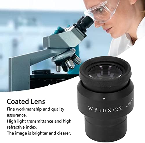 Microscópio ocular, WF10X/22mm de 30 mm de interface da câmera da câmera, lente de olho ocular ocular de grande angular