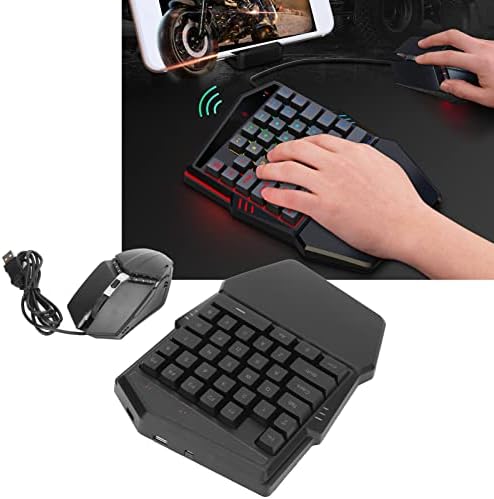 Mouse de meio -teclado Fecamos Gaming Half -tecl
