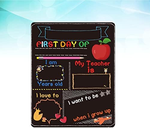 STOBOK Small Rangoboard Primeiro dia do conselho escolar Bem -vindo para os quadros de maiores do ensino do quadro de mensagens do aluno do conselho escolar pequeno quadro -negro para sinais de quadro -negro em sala de aula