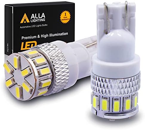 Iluminação alla mais nova cunha T10 194 168 2825 W5W lâmpadas LED, licença branca de 6000k, reverso, tronco, marcador, estacionamento,