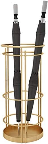 Wxxgy Metal Round Umbrella Stand Practical Modern Umbrella Rack para uma bengala e bengala de guarda -chuva longa