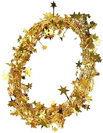 Wdhomlt árvore de natal decoração de estrela de ferro Decorações de arame de fita Cor de Natal Ornamentos de natal Supplies de