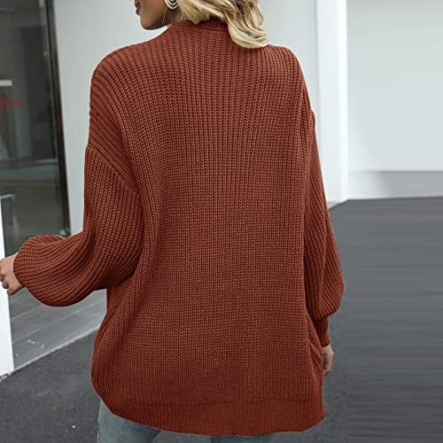 Cokuera Fashion Fashion Cardigan Cardigan Classy Solid Color Open Front Causal Loue Outwear Casaco para Lady