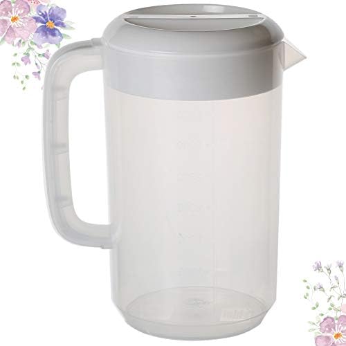 Girra de vidro 2500 ml de plástico transparente Medição da jarra Pote de chá fria Kettle para armazenar e servir garrafas de água de vidro de bebida