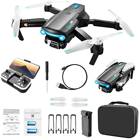 Drone com câmera 4K Dual HD FPV - Quadcopter de controle remoto, RC com localização óptica de FL -ow, altitude mantém o modo sem cabeça, uma chave de partida de partida Tire fotos, vídeo, brinquedos para meninos e meninas #cqcyd