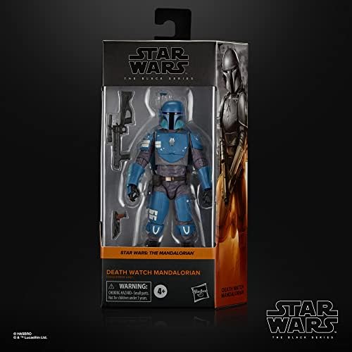 Star Wars the Black Series Death Watch Watch Mandalorian Toy em escala de 6 polegadas The Mandalorian Collectible Action Figura, crianças de 4 anos ou mais