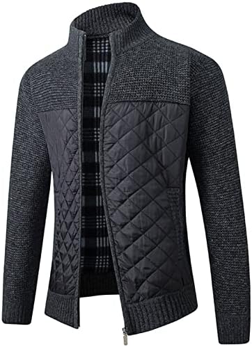 Suéter de malha grossa de fsahjkee masculino, capa de capuz de grande porte, casaco de jacaré de cordão macio de capa