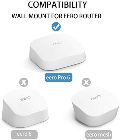 Montagem da parede para o Eero Pro 6, suporte VHB sem parafuso para montar Eero Pro 6 Tri-Band Mesh Wi-Fi 6 sem perfuração