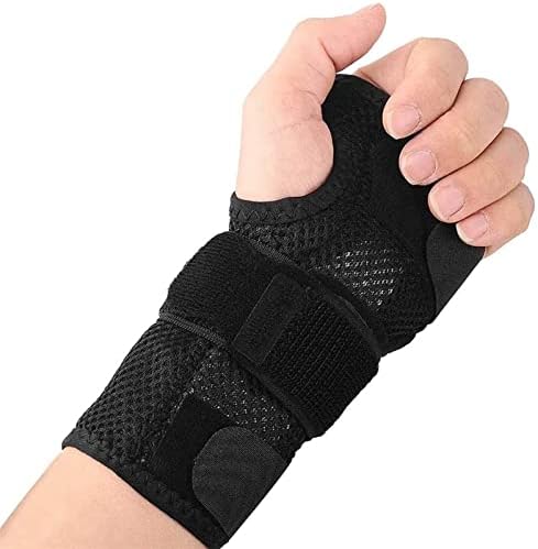 Cushion Brace de suporte de pulso respirável com, talas para artrite do túnel do carpo, cinta à mão, tendinite por artrite entorse