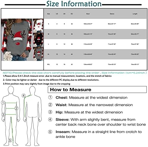 Moletas de tamanho grande para mulheres Feliz Natal Cuzinho Bloups Gross grossa de grandes dimensões da mulher tops para o outono