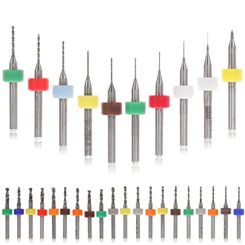 DOITOOL 30PCS Jewelry Brill Drill Bit Bit Bit Small Drill Bit Set para gravação de jóias de Circuito de Circuito